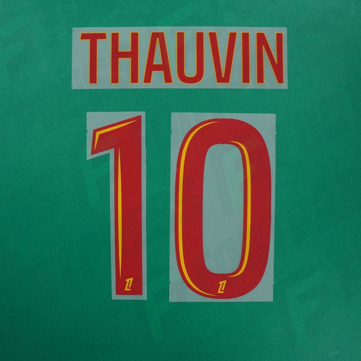 Flocage Officiel - RC Lens, Thauvin, 2025/2026 2026/2027, Home, Rouge/Jaune