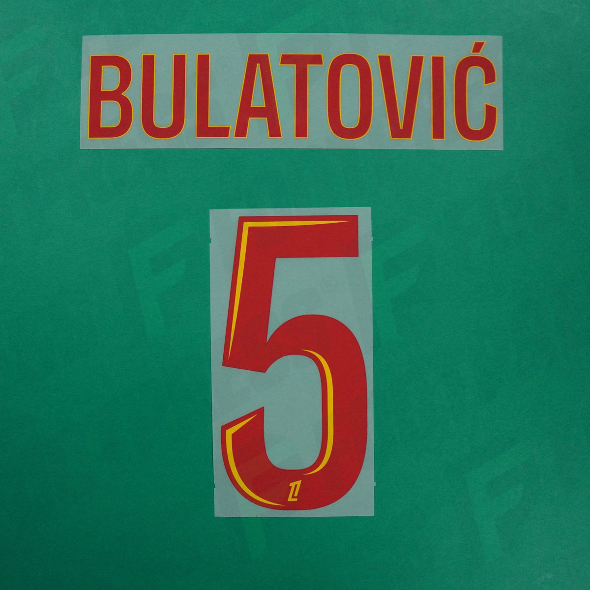 Flocage Officiel - RC Lens, Bulatovic, 2025/2026 2026/2027, Home, Rouge/Jaune