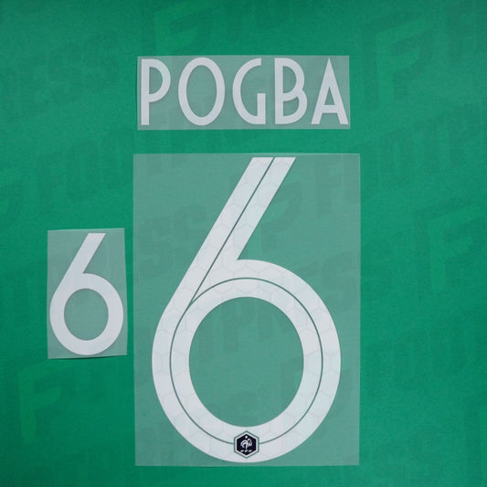 Flocado oficial - Francia 1 estrella, Pogba, 2018, Local, Blanco