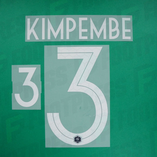Flocado oficial - Francia 2 estrellas, Kimpembe, WC 2018, Local, Blanco,