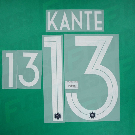 Official Nameset - France 2 stars, Kanté, WC 2018, Home, White,