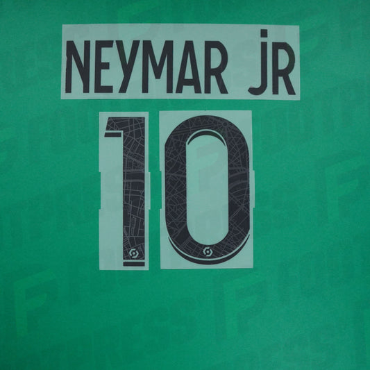 Flocage Officiel - Paris Saint-Germain Enfant, Neymar JR, 2022/2023, Away JUNIOR, Noir (PSG)