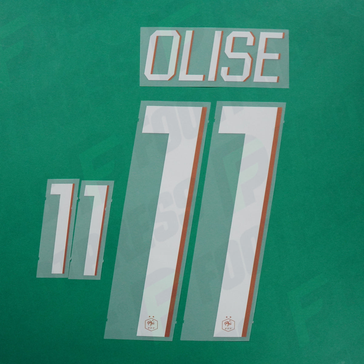 Flocage Officiel - France, Olise, 2026, Home, Blanc/Doré