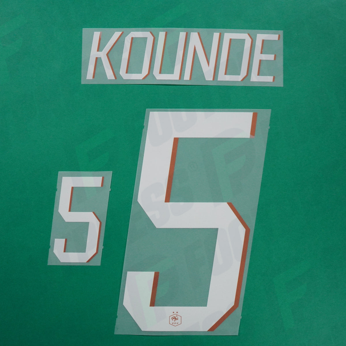 Flocage Officiel - France, Koundé, 2026, Home, Blanc/Doré
