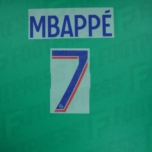 Flocage Officiel - Paris Saint-Germain Enfant, Mbappé, 2022/2023, Third JUNIOR, Bleu/Rouge (PSG)