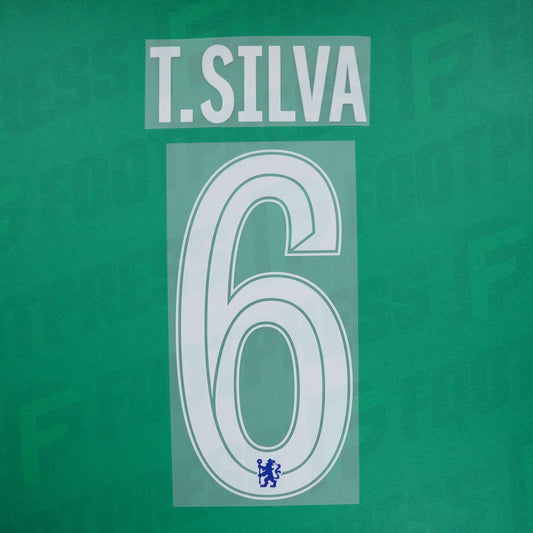 Flocado Oficial - Chelsea, Thiago Silva, 2022/2023, Casa Europa, Blanco