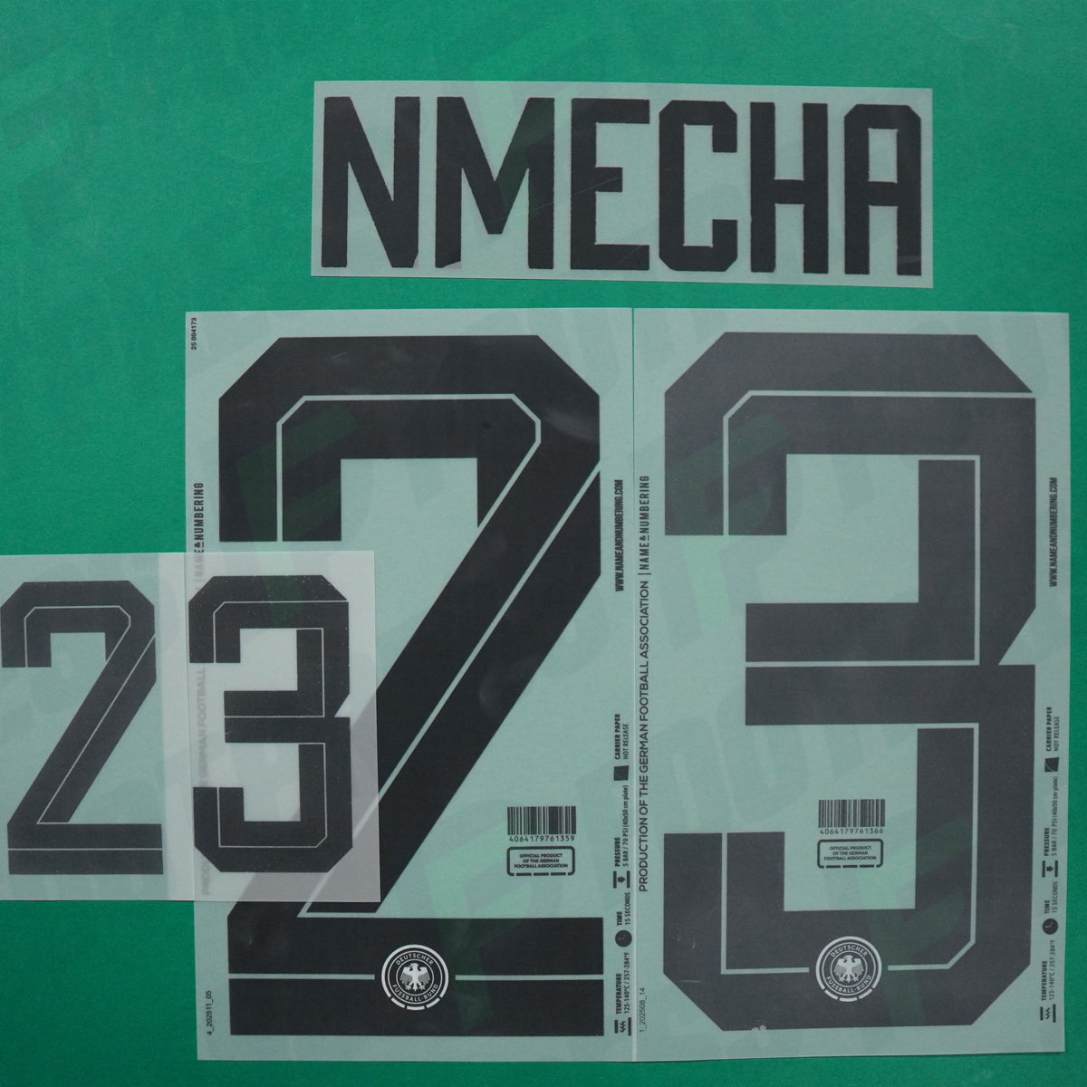 Flocage Officiel - Allemagne, Nmecha, 2026, Home, Noir