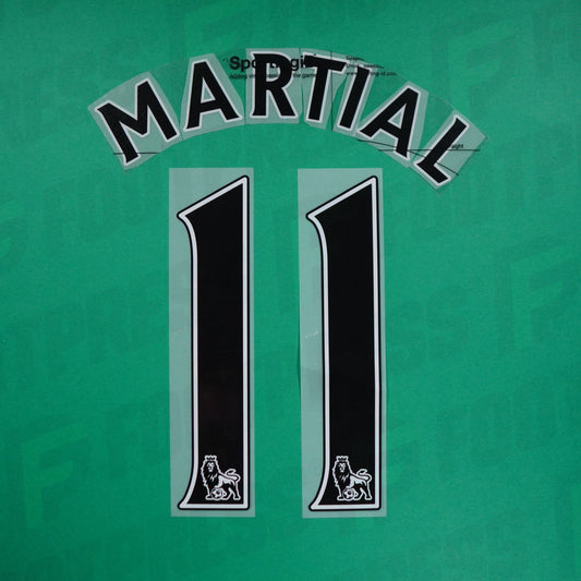 Official Nameset - Manchester United,Martial 11,2016/2017,Away,Black,