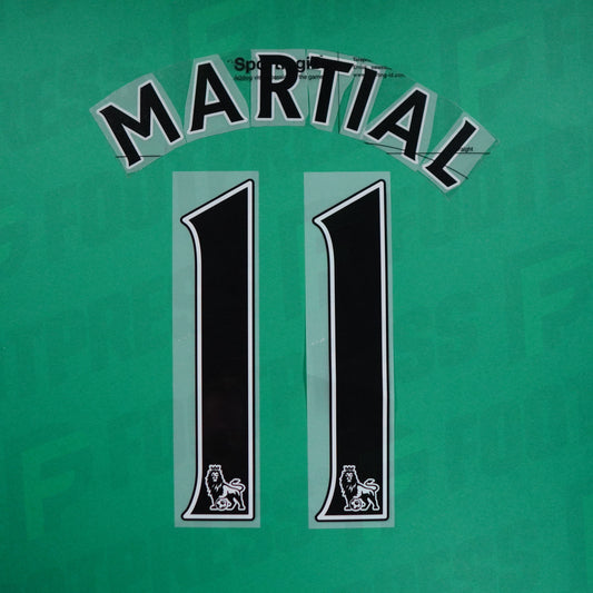 Flocado oficial - Manchester United, Martial 11,2016/2017, Visitante, Negro,