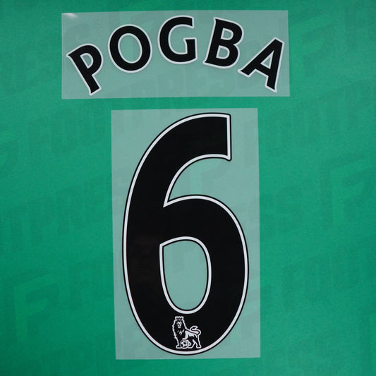 Flocage Officiel - Manchester United, Pogba, 2016/2017, Away, Noir
