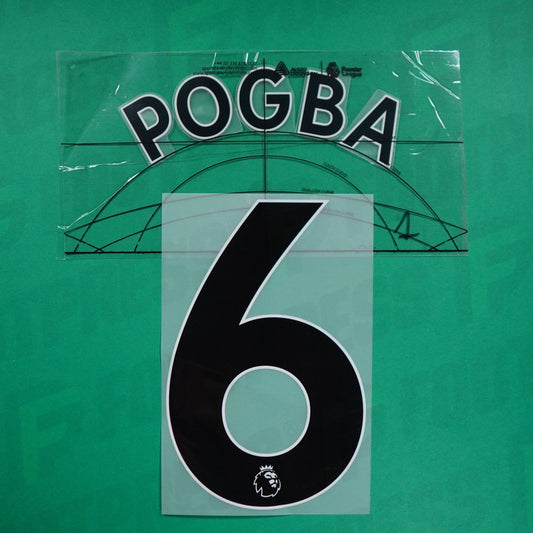 Flocage Officiel - Manchester United, Pogba, 2019/2023, Away, Noir