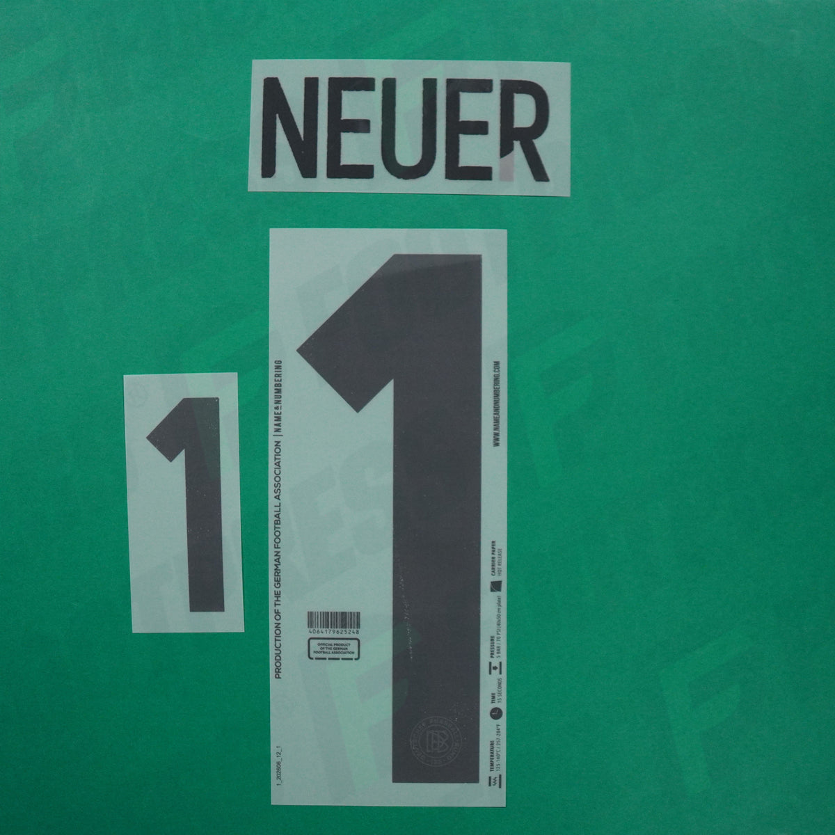 Flocage Officiel - Allemagne, Neuer, 2025,  125 Years, Noir