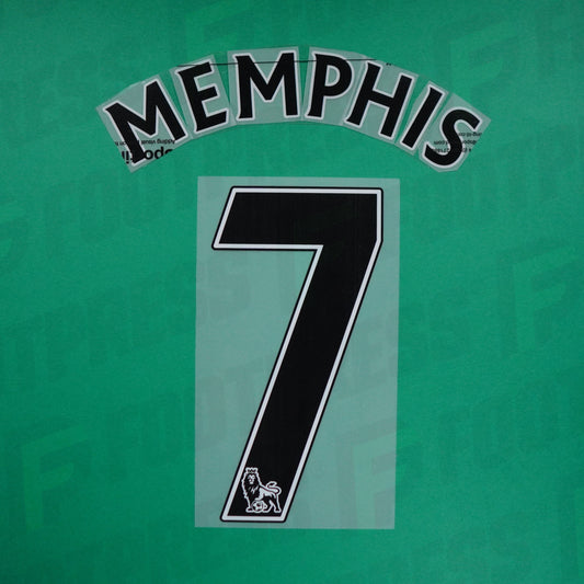 Impresión Oficial - Manchester United, Memphis, 2016/2017, Visitante, Negro