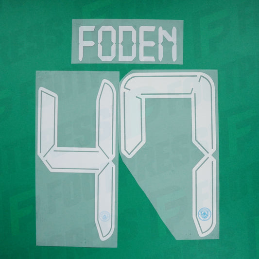 Flocado Oficial - Manchester City, Foden, 2020/2021, Local LDC, Blanco