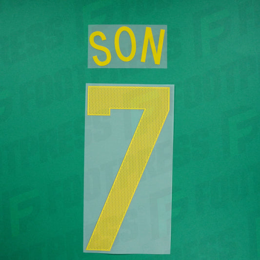 Official Nameset - Tottenham, Son , 2017/2018, Third, Yellow