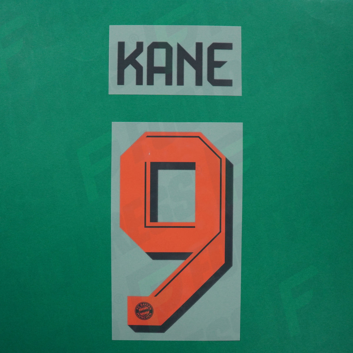 Flocage Officiel - Bayern Munich, Kane, 2025/2026, Away, Orange/Gris