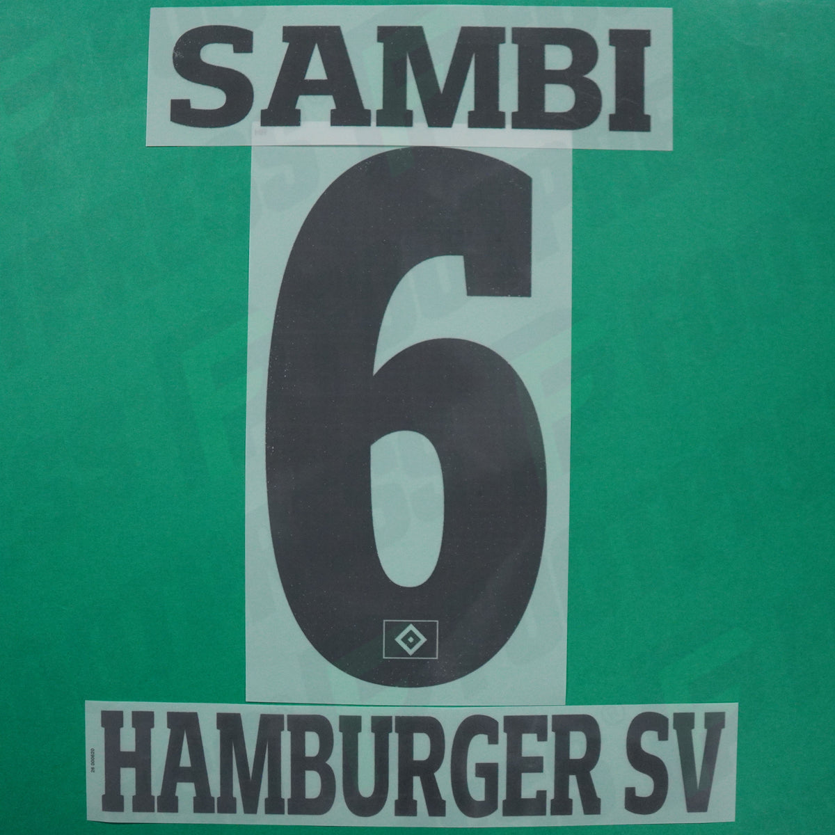 Flocage Officiel - Hambourg SV, Sambi, 2025/2026, Home, Noir