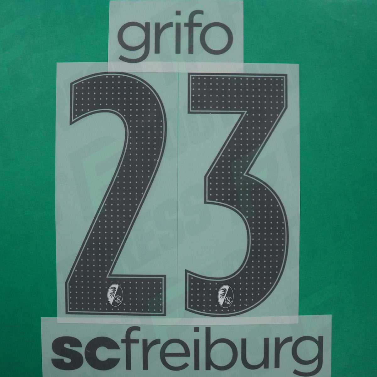 Flocage Officiel - SC Freiburg, Grifo, 2025/2026, Home, Noir