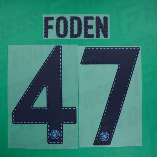Flocage Officiel - Manchester City, Foden, 2022/2023, Home, Bleu