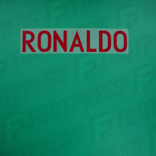 Flocage Officiel - Portugal, Ronaldo, 2018, Away, Rouge