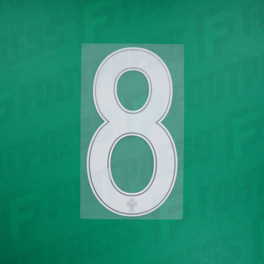 Flocado Oficial - Portugal, Gran Número 8, 2016, Local, Blanco
