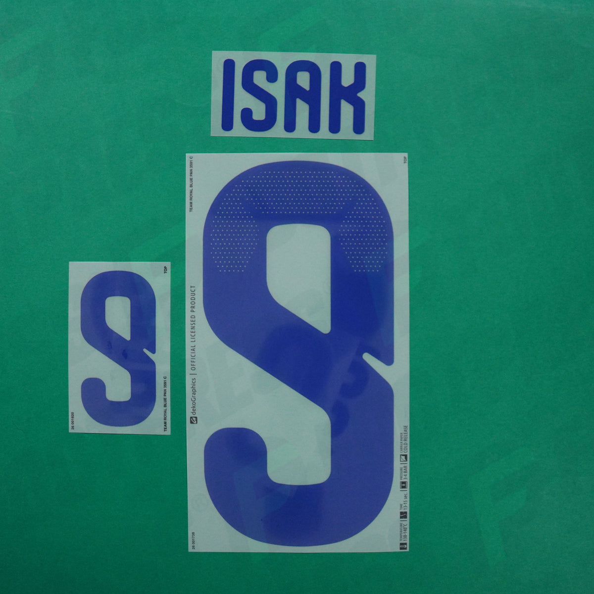 Flocage Officiel - Suède, Isak, 2026, Home, Bleu foncé