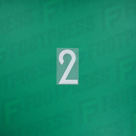 Flocado oficial - Francia 1 estrella, Número pequeño 2, 2018, Casa, Blanco