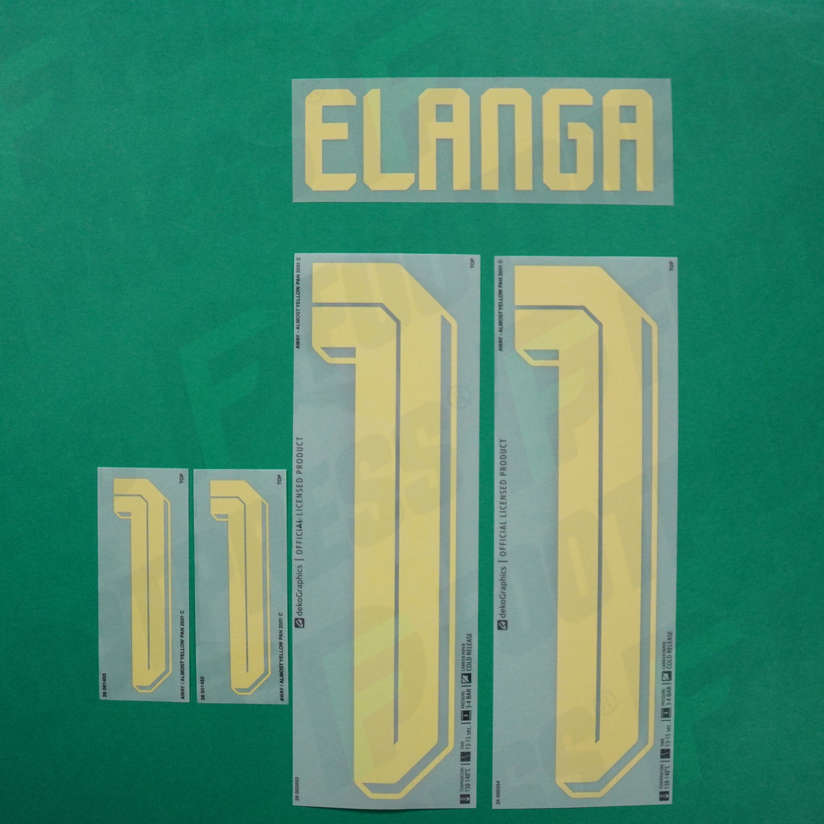Flocage Officiel - Suède, Elanga, 2026, Away, Jaune
