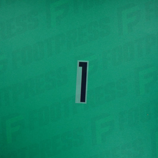 Flocado oficial - Francia 1 estrella, Número pequeño 1, 2018, Visitante, Azul