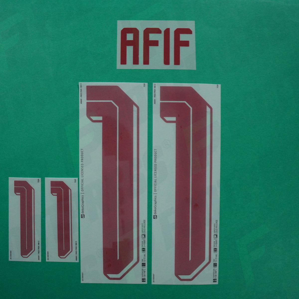 Flocage Officiel - Qatar, Afif, 2026, Away, Rouge