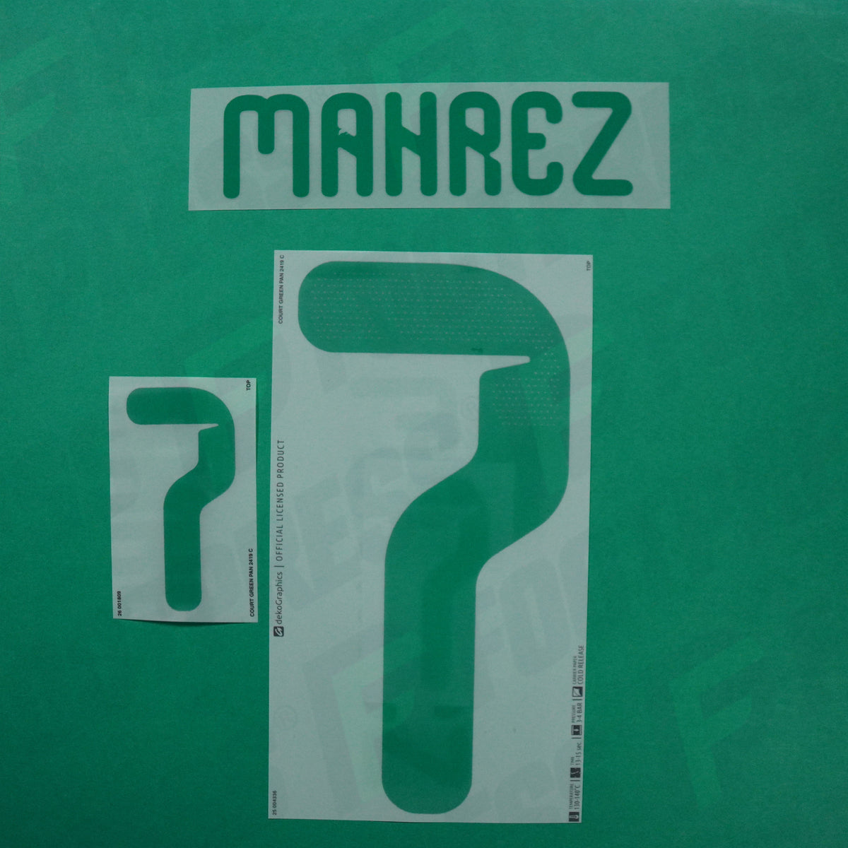 Flocage Officiel - Algérie, Mahrez, 2026, Home, Vert