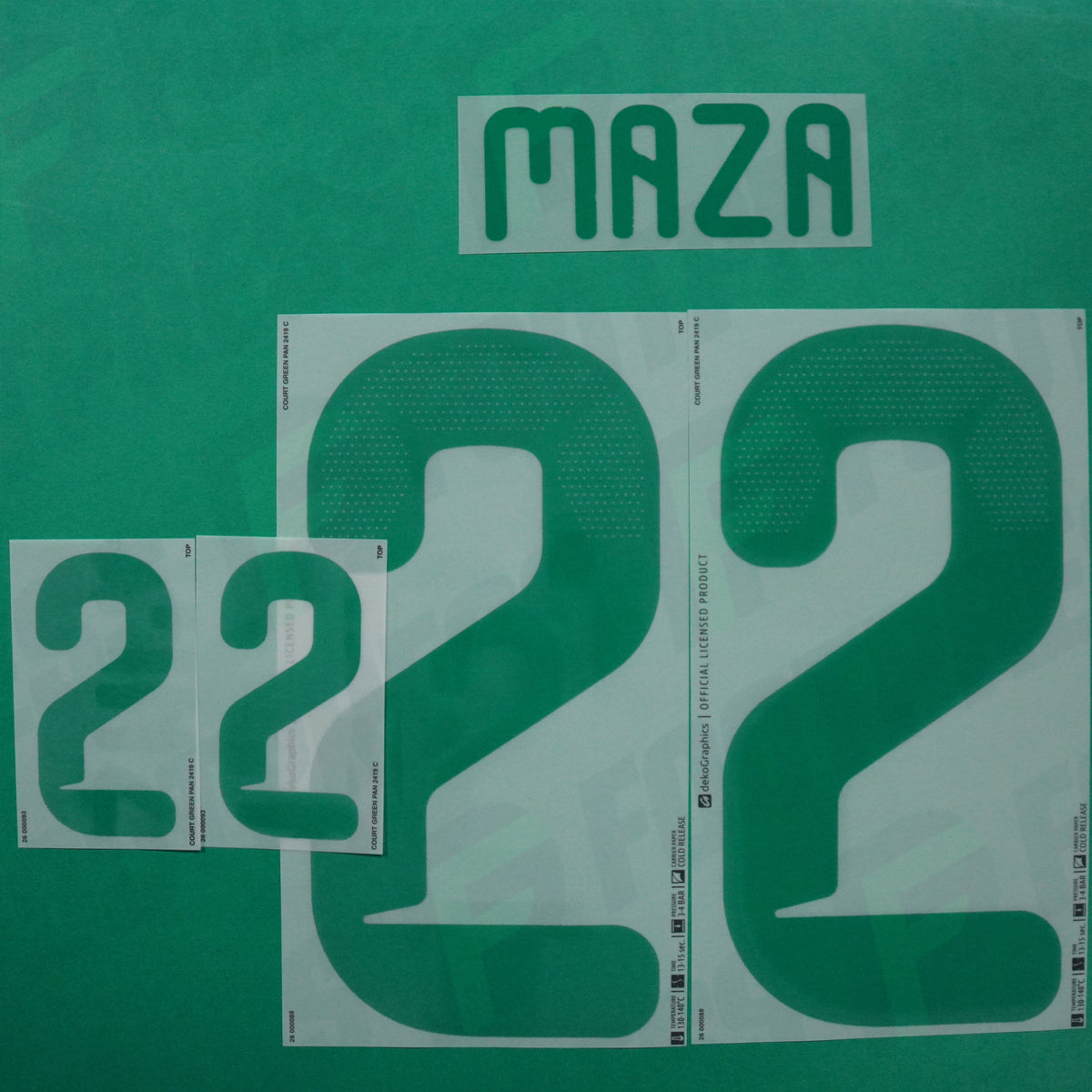 Flocage Officiel - Algérie, Maza, 2026, Home, Vert