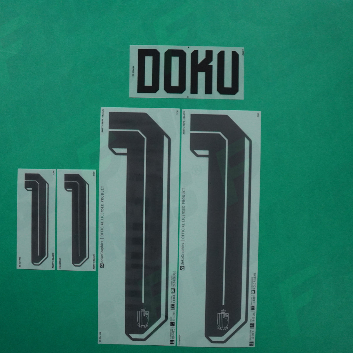 Flocage Officiel - Belgique, Doku, 2026, Away, Noir