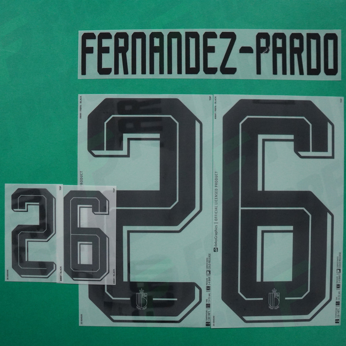Flocage Officiel - Belgique, Fernandez-Pardo, 2026, Away, Noir