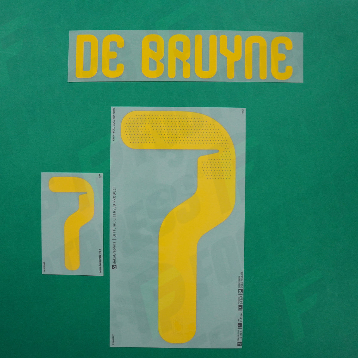 Flocage Officiel - Belgique, De Bruyne, 2026, Home, Jaune