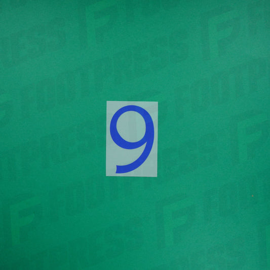 Flocage Officiel - France, Petit Chiffre 9, 2022, Away, Bleu