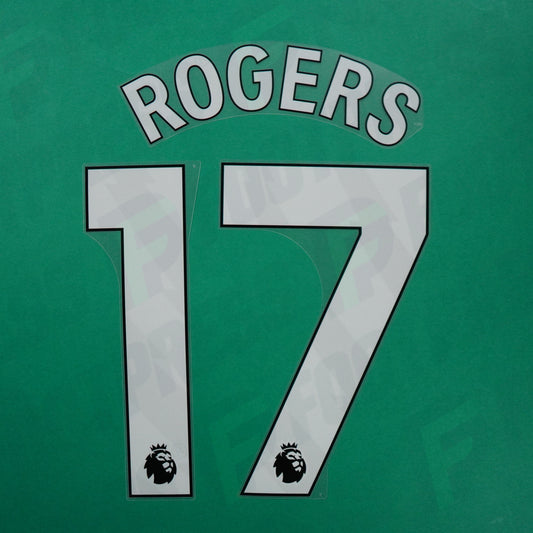 Flocage Officiel - Chelsea, Rogers, 2023-2027, Premier League, Blanc