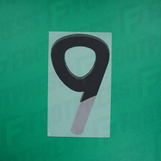 Flocage Officiel - ADIDAS, Numéro 9, 2010 Noir