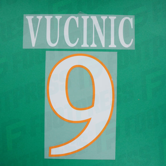 Flocage Officiel - AS Roma, Vucinic, Home, Blanc