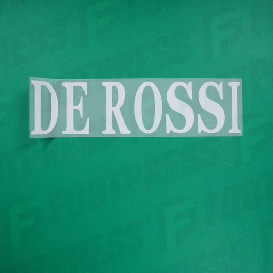 Flocage Officiel - AS Roma, De Rossi, Home, Blanc