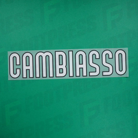 Flocado Oficial - Inter Milan, Cambiasso + Gran Número 1, 2010/2011, Local, Blanco