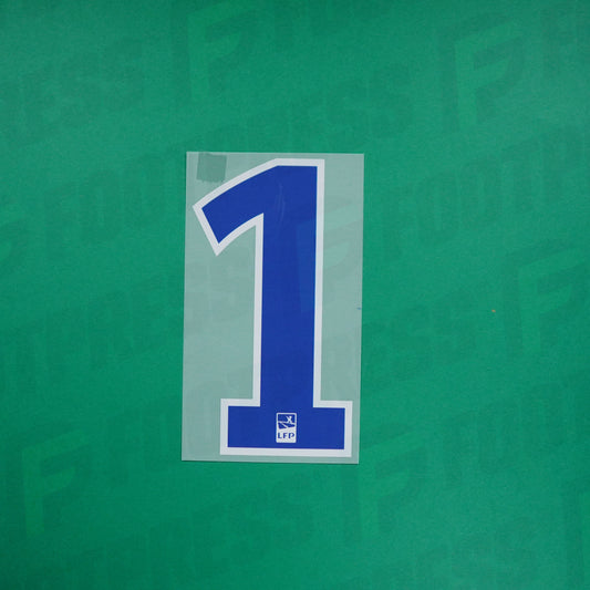 Flocado Oficial - Olympique Lyonnais, Gran Número 1, Local, Azul (OL)