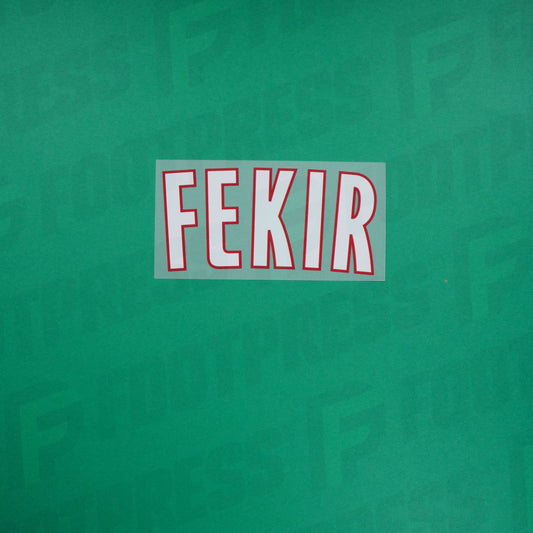 Flocado Oficial - Olympique Lyonnais, Fekir, Local, Blanco/Rojo (OL)