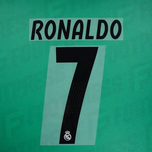 Flocado Oficial - Real Madrid, Ronaldo, 2018/2019, Local, Negro