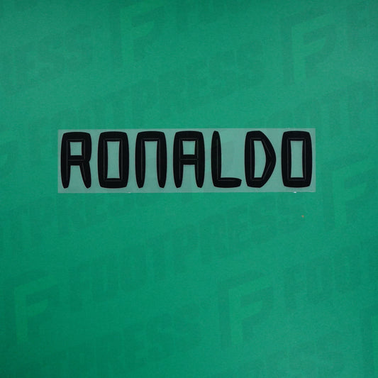 Flocado Oficial - Real Madrid, Ronaldo, 2010/2011, Local, Negro