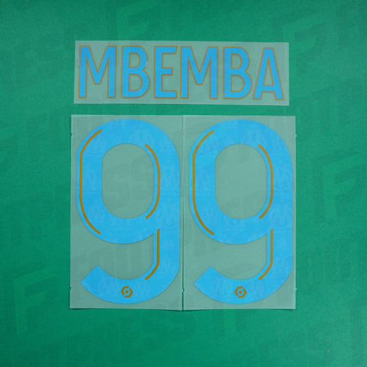 Flocage Officiel - Olympique de Marseille, Mbemba, 2023/2024, Home, Bleu