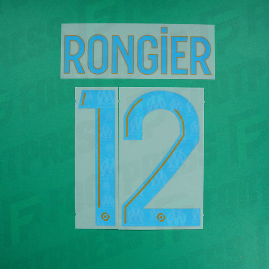 Flocage Officiel - Olympique de Marseille, Rongier, 2023/2024, Home, Bleu