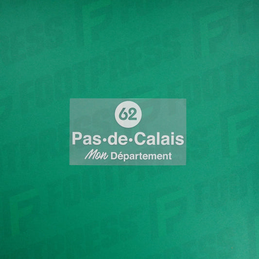 Flocage Officiel - RC Lens, 62 Pas-de-Calais, (Grand), 2022/2023, Home, Blanc
