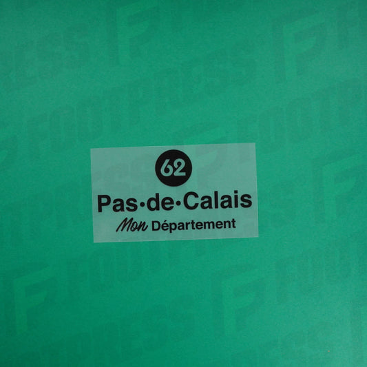 Flocage Officiel - RC Lens, 62 Pas-de-Calais, (Grand), 2022/2023, Third, Noir