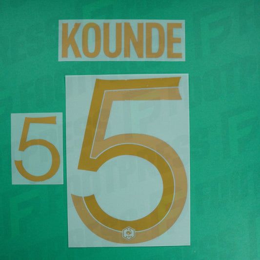 Flocado Oficial - Francia, Koundé, 2022, Local, Golden